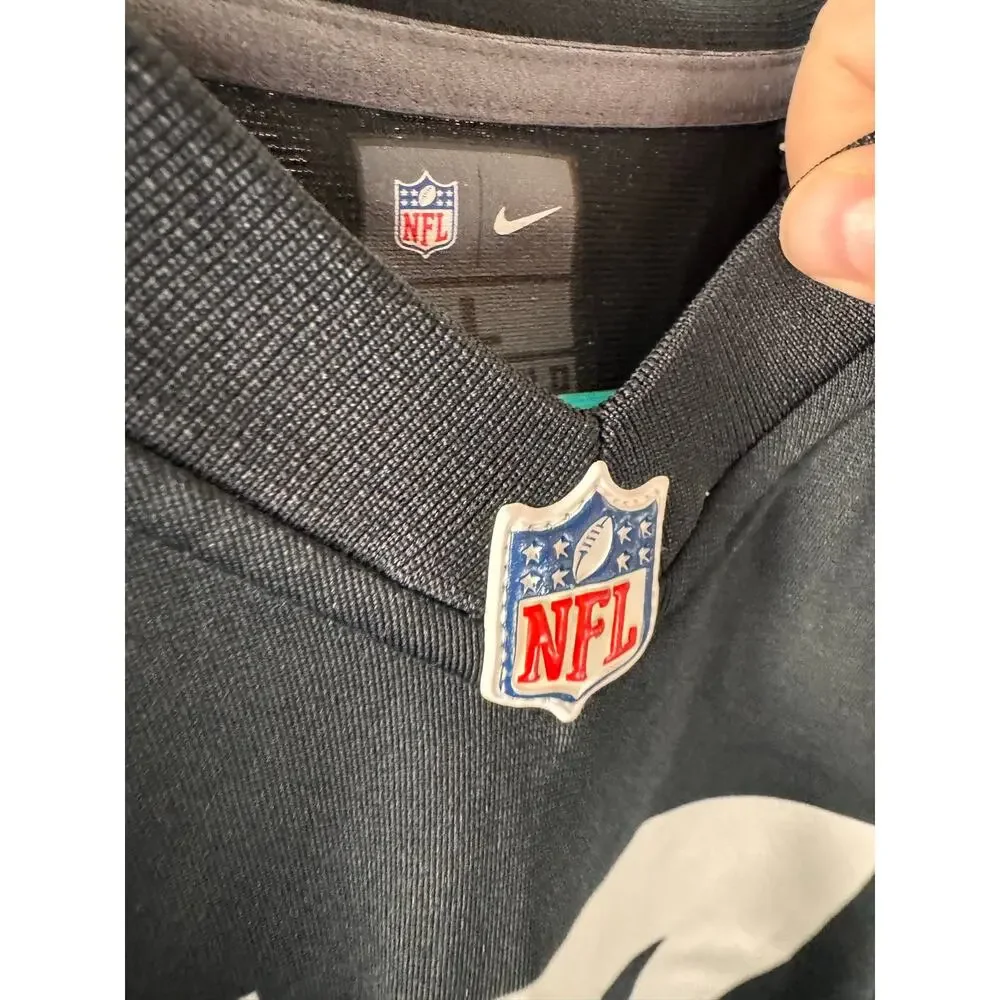 nike las vegas raiders davante adams #17 nfl jersey youth l 14/16 black